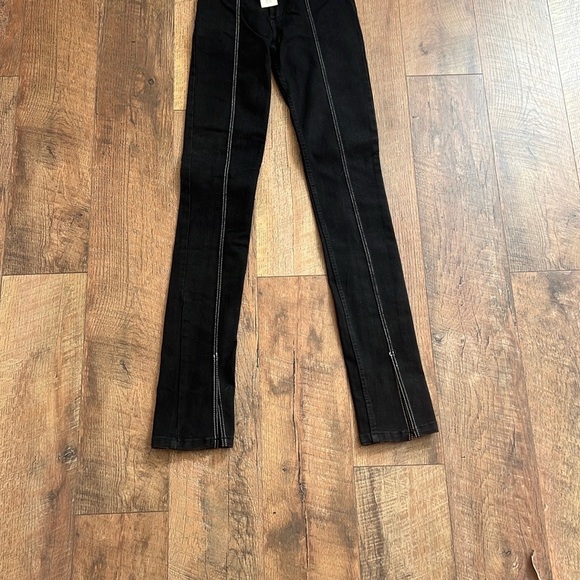 Zara Black Split Skinny Jeans - Picture 4 of 9